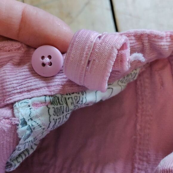 Cat & Jack pants 3T pink corduroy pastel spring cotton adjustable waist - Picture 4 of 6